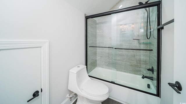 1010 Club House Dr, North Myrtle Beach, SC 29582 - bathroom with bath / shower combo with glass door and toilet