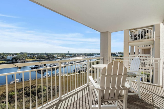2151 Bridge View Ct Unit 2502, North Myrtle Beach, SC 29582 - balcony featuring a water view