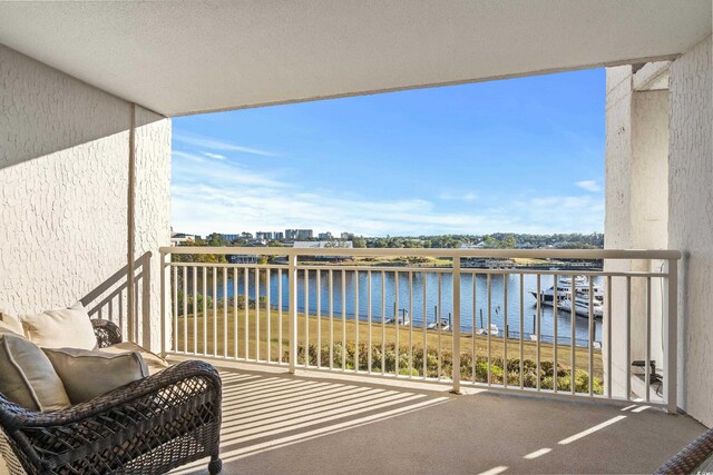 2151 Bridge View Ct Unit 2502, North Myrtle Beach, SC 29582 - balcony with a water view