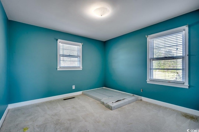 empty room with carpet floors and a healthy amount of sunlight