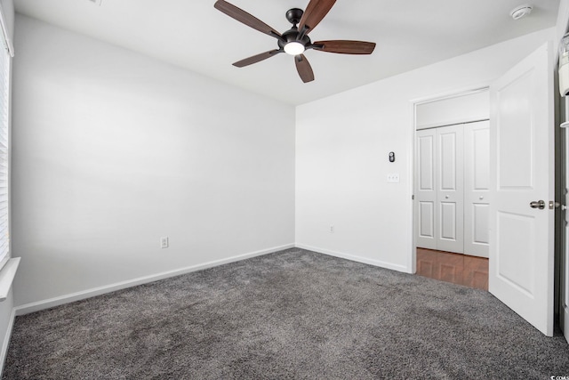 656 Pistoia Ln Unit 304, Myrtle Beach, SC 29579 - unfurnished bedroom with a ceiling fan, baseboards, and carpet
