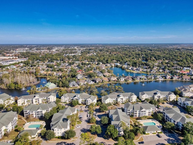 601 Hillside Dr N Unit 4133, North Myrtle Beach, SC 29582 - aerial view of property's location featuring nearby suburban area, a nearby body of water, and a pool