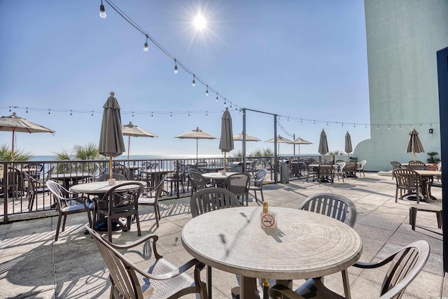 view of patio featuring outdoor dining area