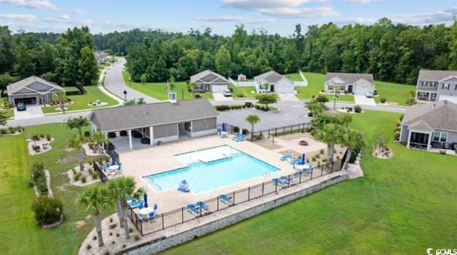 birds eye view of property