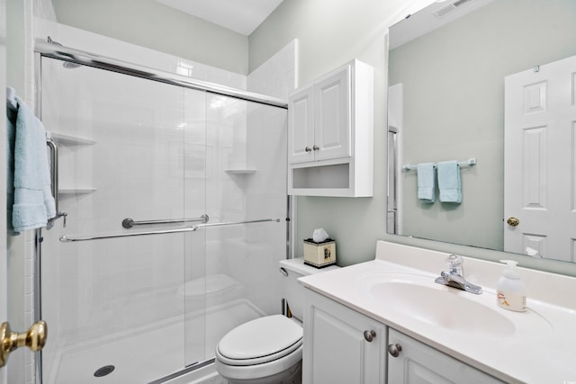 4491 Horseshoe Bnd, Murrells Inlet, SC 29576 - full bath featuring toilet, vanity, and a shower stall