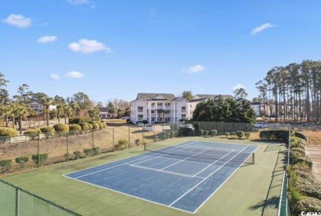 view of tennis court