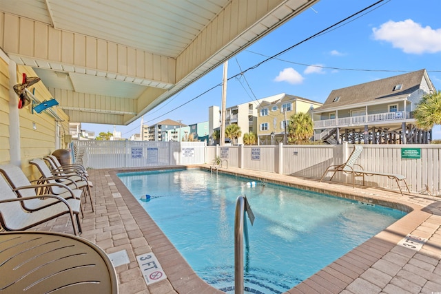 view of pool with a patio area