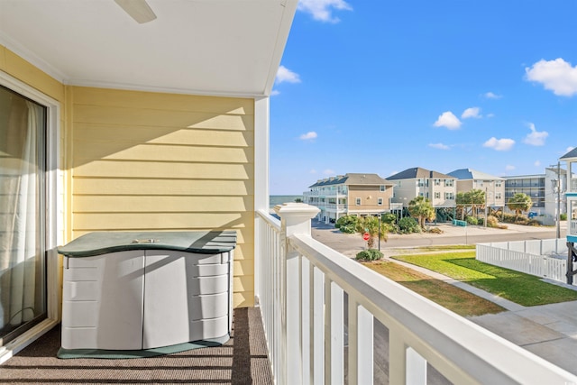 view of balcony