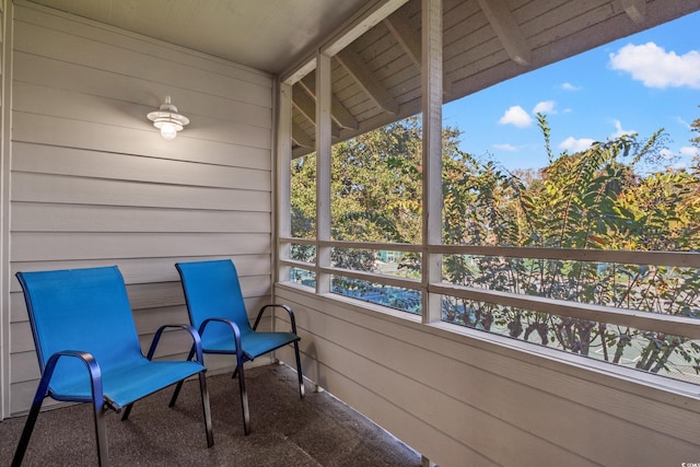 view of sunroom / solarium