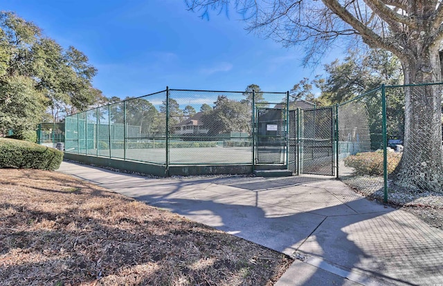 491 Ocean Creek Dr Unit 2614, Myrtle Beach, SC 29572 - view of tennis court featuring a gate