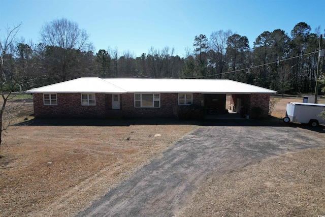 view of ranch-style house