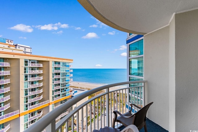 5200 N Ocean Blvd Unit 1231, Myrtle Beach, SC 29577 - balcony with a water view