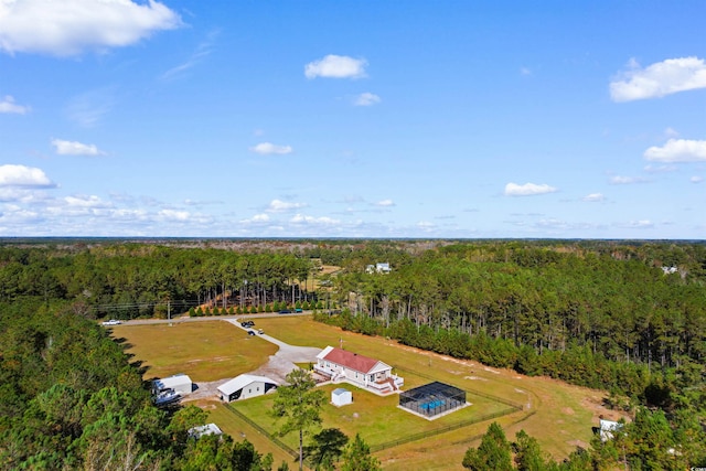 2580 Ash Little River Rd, Ash, NC 28420 - view from above of property with a forest