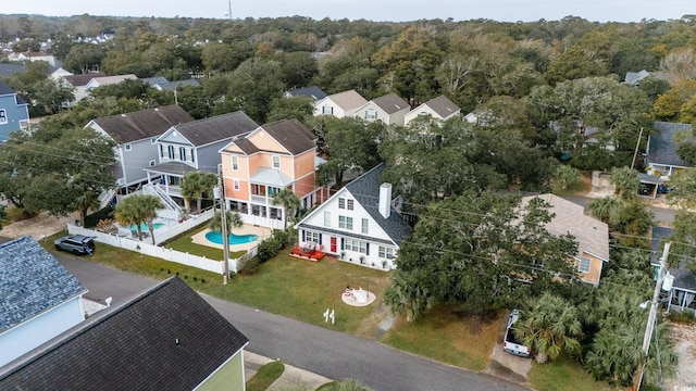 114 N Pinewood Dr N, Surfside Beach, SC 29575 - bird's eye view with a residential view