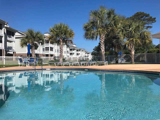 view of pool