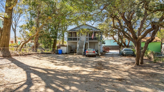 view of front facade with a porch