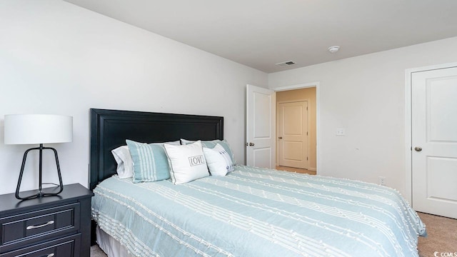 bedroom featuring carpet flooring