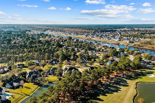 3754 Annandale Dr, Myrtle Beach, SC 29577 - aerial view of property's location with a nearby body of water and nearby suburban area