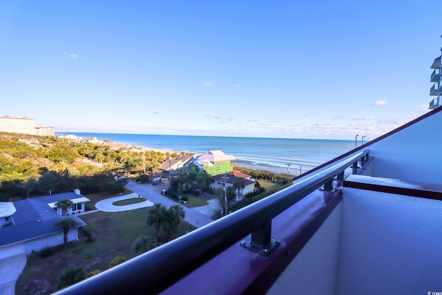 water view with a beach view