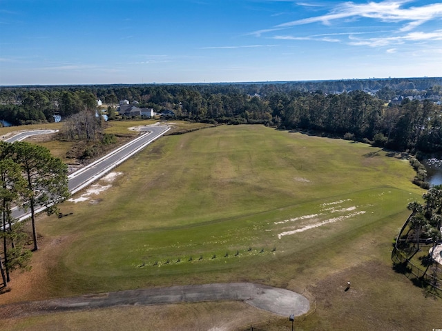 drone / aerial view with a rural view