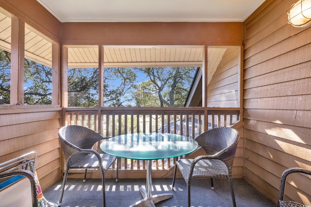 sunroom featuring a healthy amount of sunlight