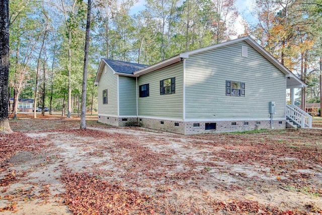 1409 Woodhaven Rd, Latta, SC 29565 - view of side of home with crawl space