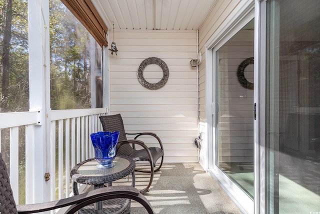 sunroom / solarium with plenty of natural light