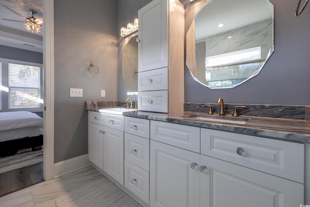 bathroom featuring vanity