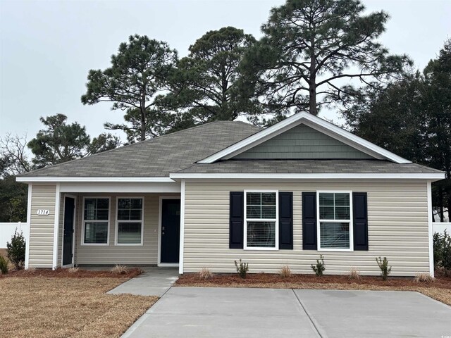 view of front of home