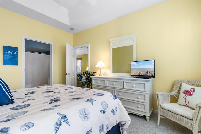 bedroom featuring carpet flooring