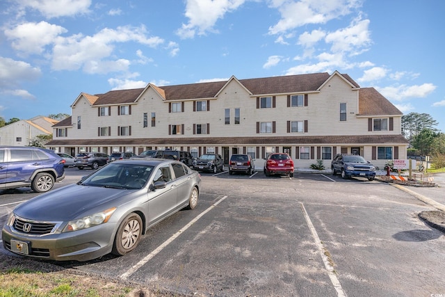 view of parking / parking lot