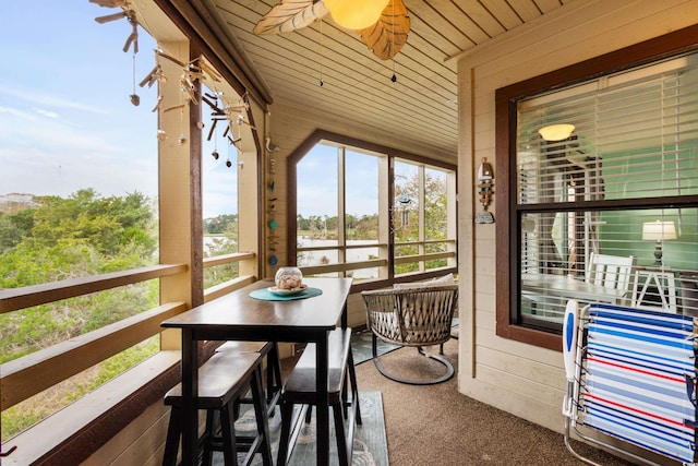 view of sunroom / solarium