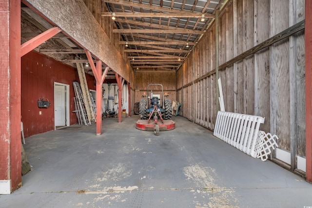 miscellaneous room with concrete floors