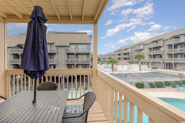 9661 Shore Dr Unit B30, Myrtle Beach, SC 29572 - balcony featuring view of pool