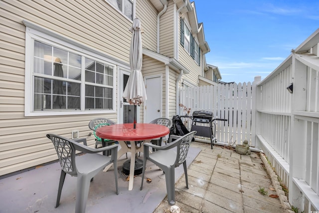 view of patio / terrace with grilling area