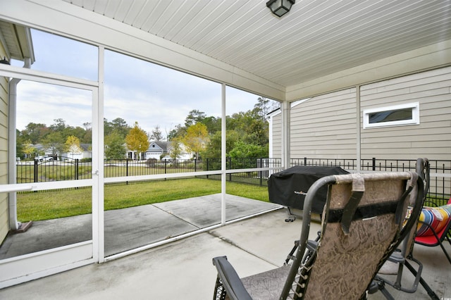 sunroom / solarium with plenty of natural light