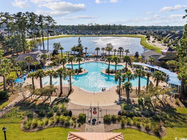 2256 Heritage Loop Unit 2256, Myrtle Beach, SC 29577 - community pool with a residential view, a water view, a patio area, and fence