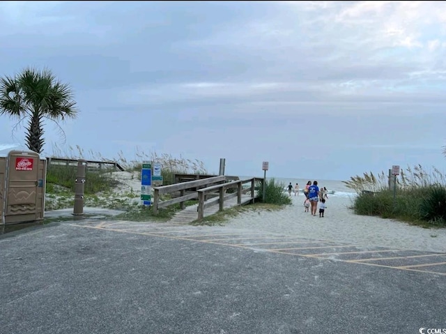 view of property's community featuring a water view