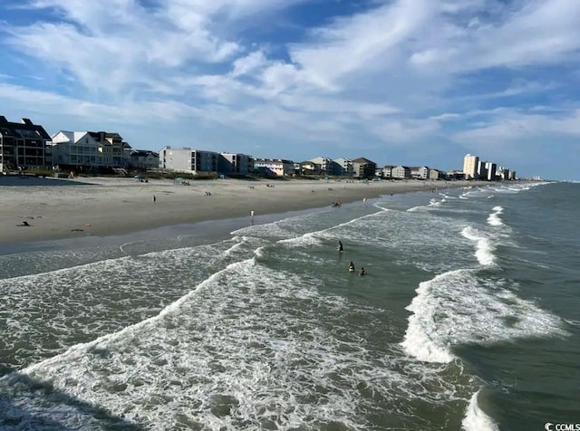 water view with a view of the beach