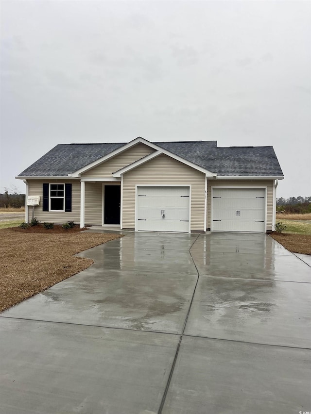 ranch-style house with a garage