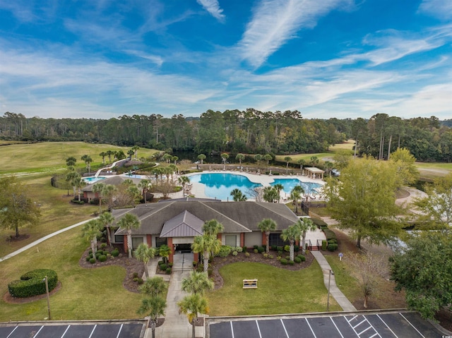 birds eye view of property