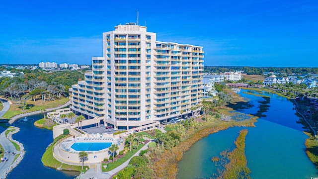 100 Ocean Creek Dr Unit L5, Myrtle Beach, SC 29572 - view of apartment building / complex with a water view
