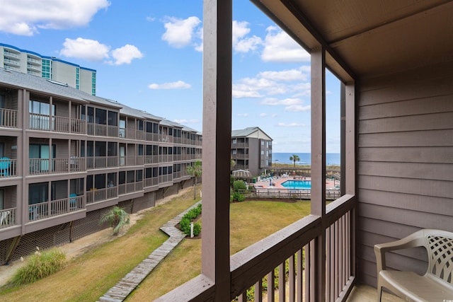 view of balcony