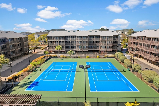 view of tennis court