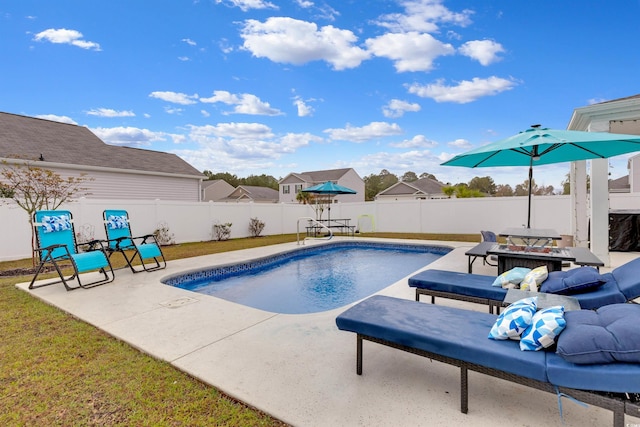 568 Affinity Dr, Myrtle Beach, SC 29588 - view of swimming pool featuring a patio and a fenced backyard
