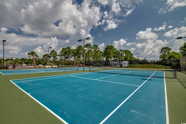 view of tennis court