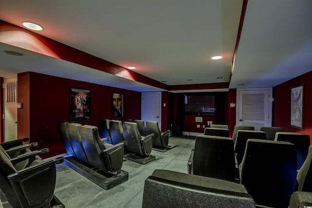 view of cinema room