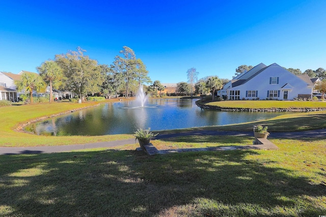 view of water feature