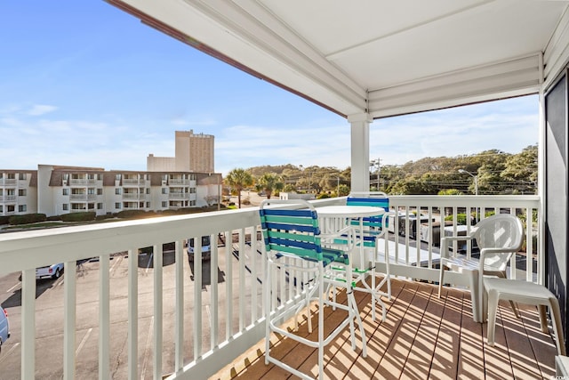 view of balcony