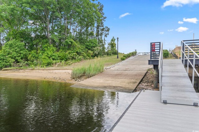 338 Harbour View Dr, Myrtle Beach, SC 29579 - dock area with a water view